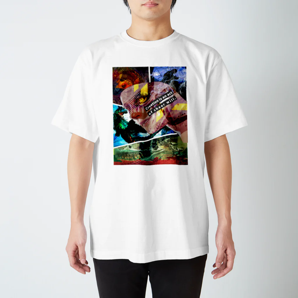 Kenny Goodsの恐竜人間 スタンダードTシャツ