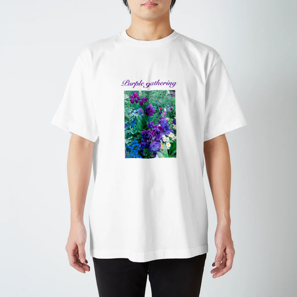 gumi.kのむらさきあつめ Regular Fit T-Shirt