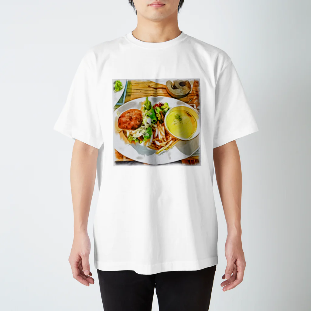 なかよしCatのいつかのランチ🍔 スタンダードTシャツ