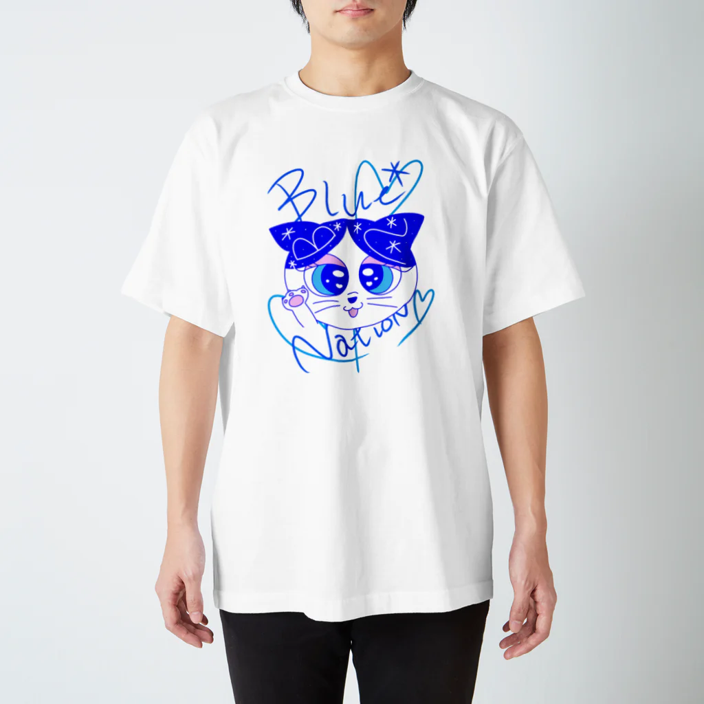 Blue*NatioNのぶるねこ スタンダードTシャツ