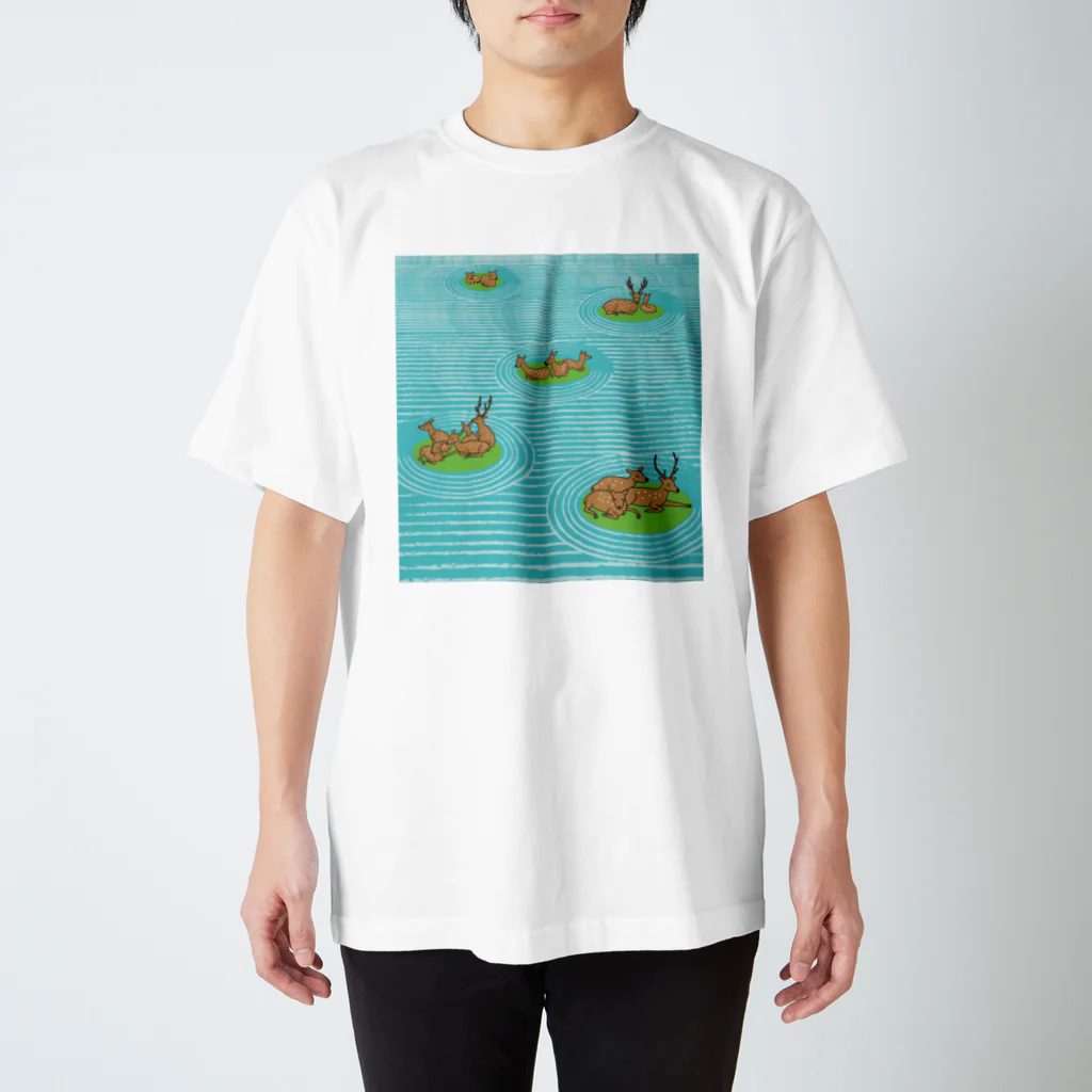 monomawaruの鹿庭 スタンダードTシャツ