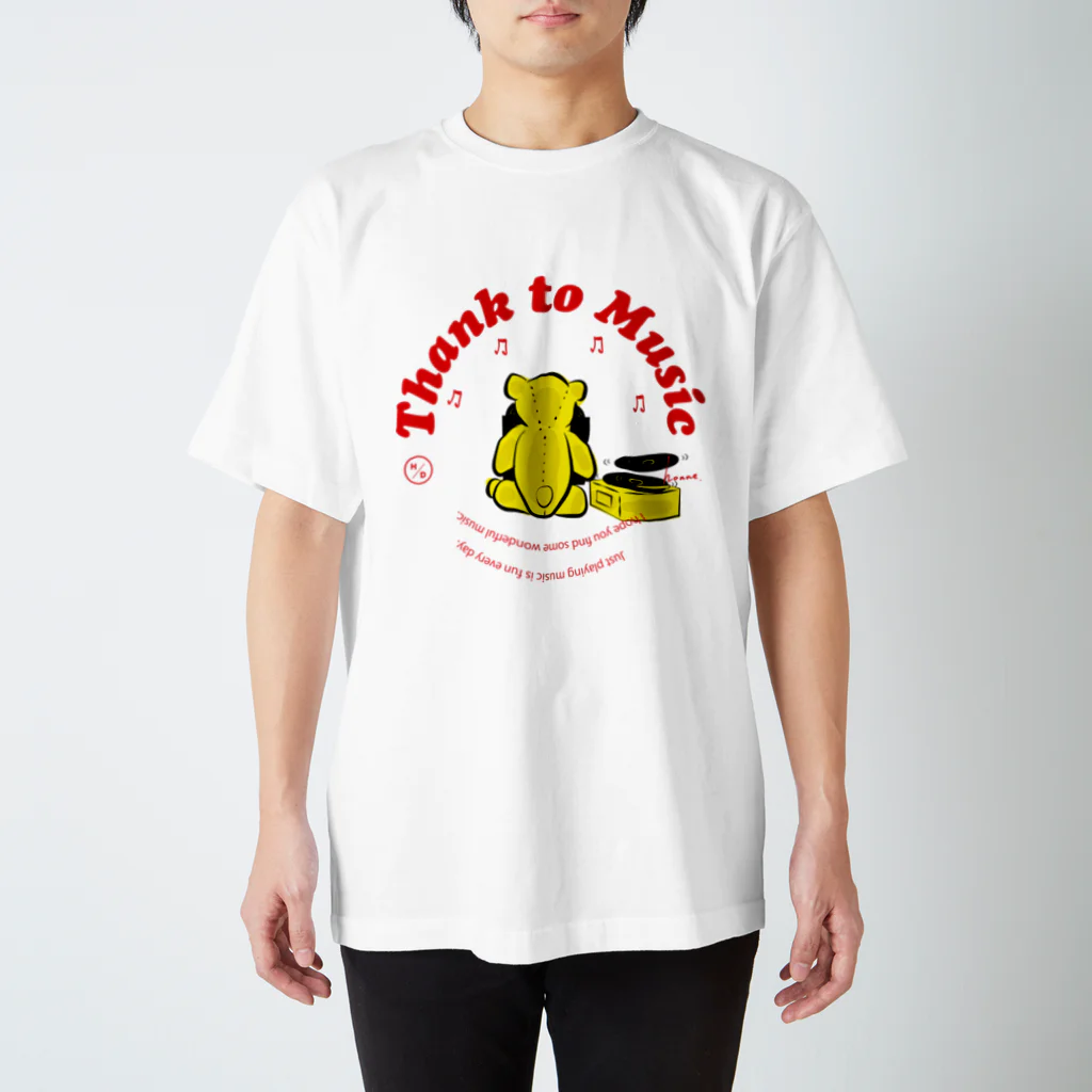 honneのMusic Bear スタンダードTシャツ