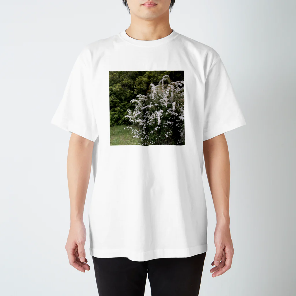いぐれーく / Igreequeの白い花/White_Flowers Regular Fit T-Shirt