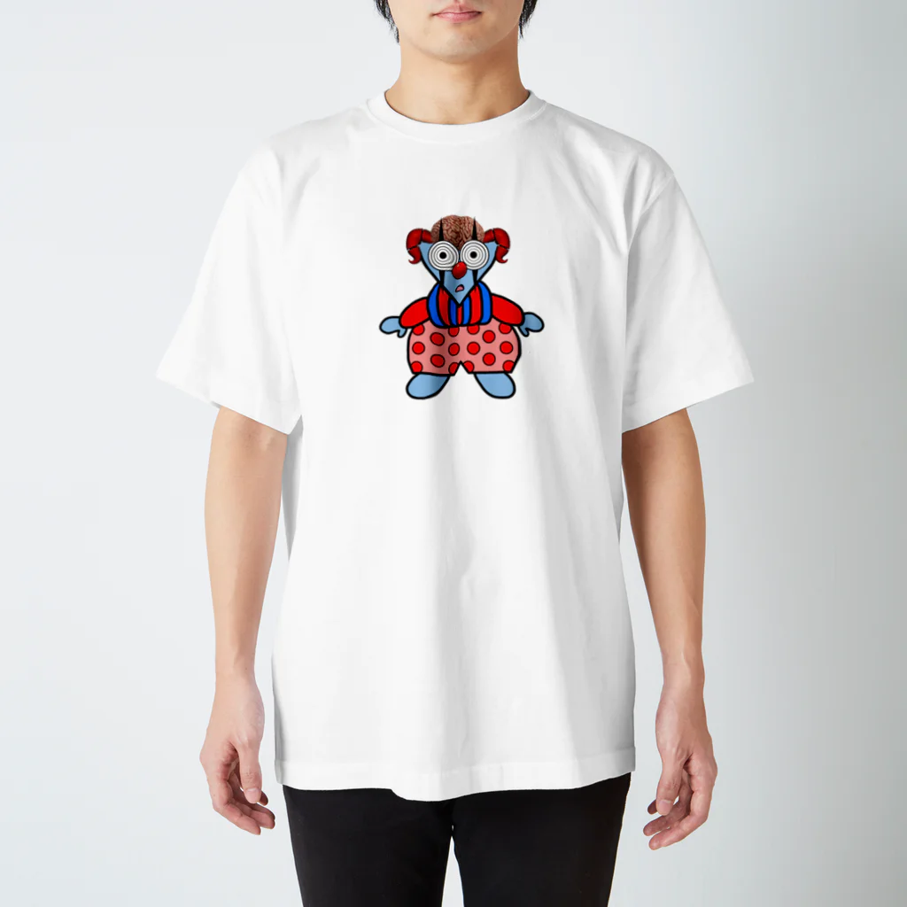 👁🔴👁の脳みそ丸出しピエロちゃん スタンダードTシャツ