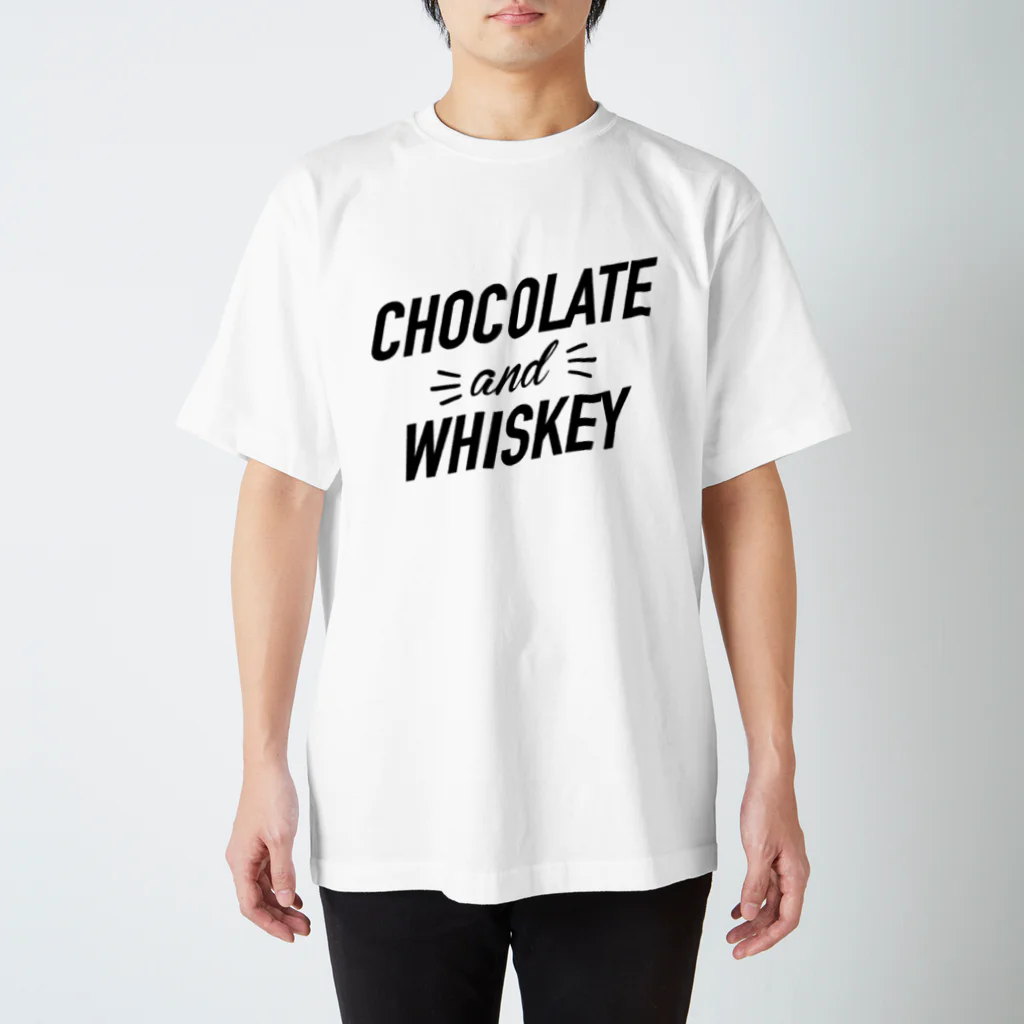 グラフィンのCHOCOLATE AND WHISKEY　チョコレート＆ウィスキー スタンダードTシャツ