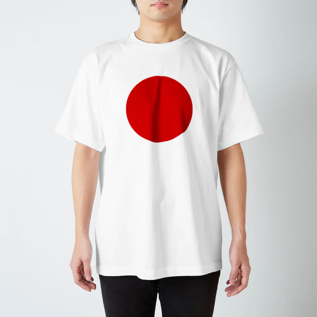 ゴロニャーのダサT屋さんの日本 JAPAN 国旗 日の丸 赤丸 Regular Fit T-Shirt