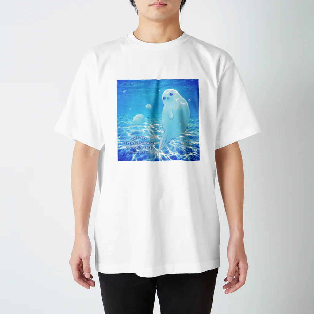 BARE FEET/猫田博人の沖縄の海とアザラシ スタンダードTシャツ