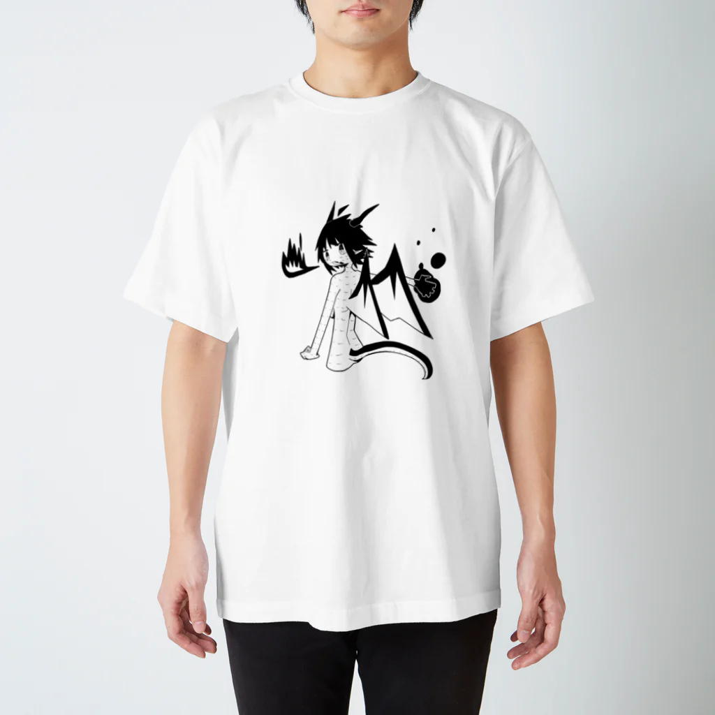 いかおの竜華ちゃんTシャツ(白) スタンダードTシャツ