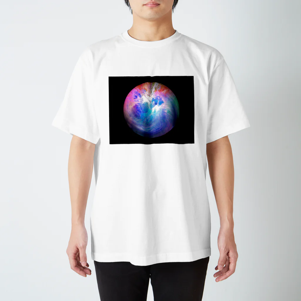 momenkoTWのGlobe22ｂ/For a round heart Regular Fit T-Shirt