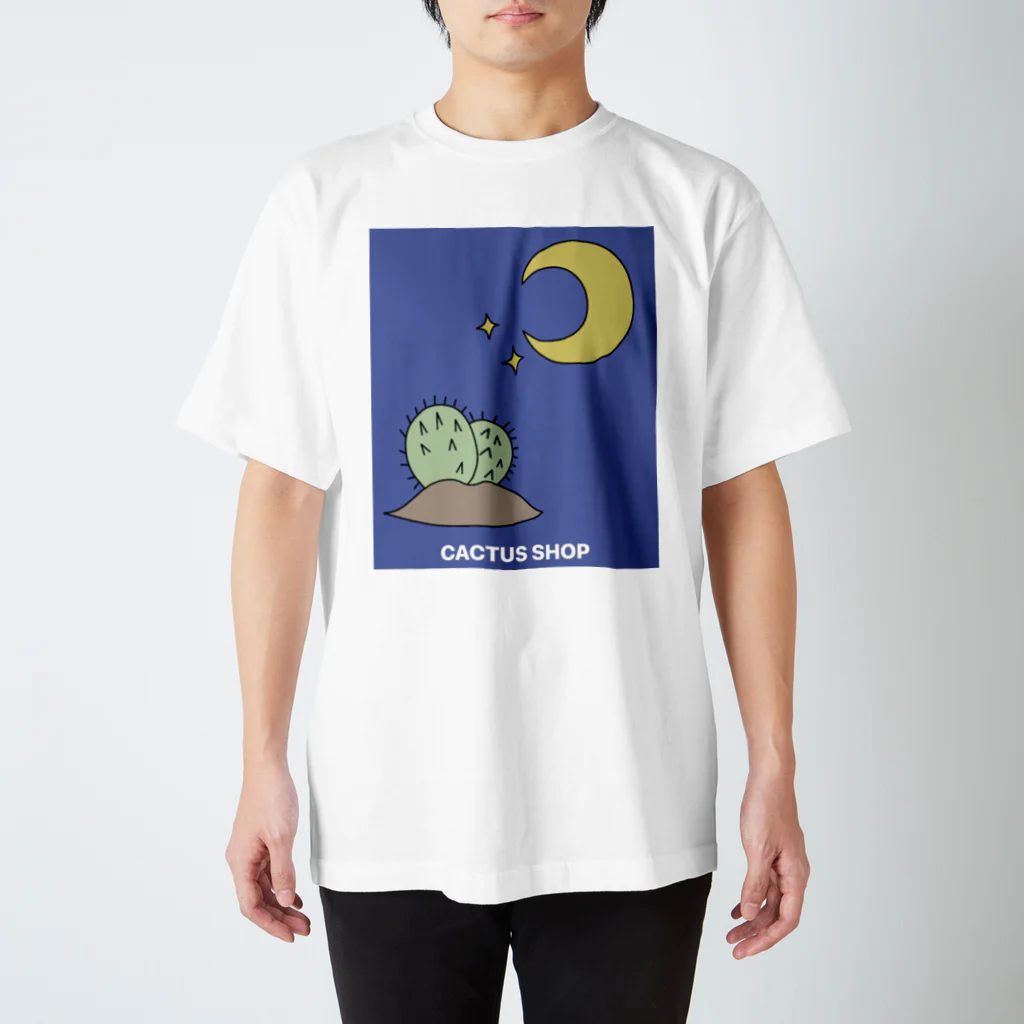 CACTUS SHOPの夜のサボテンちゃん スタンダードTシャツ