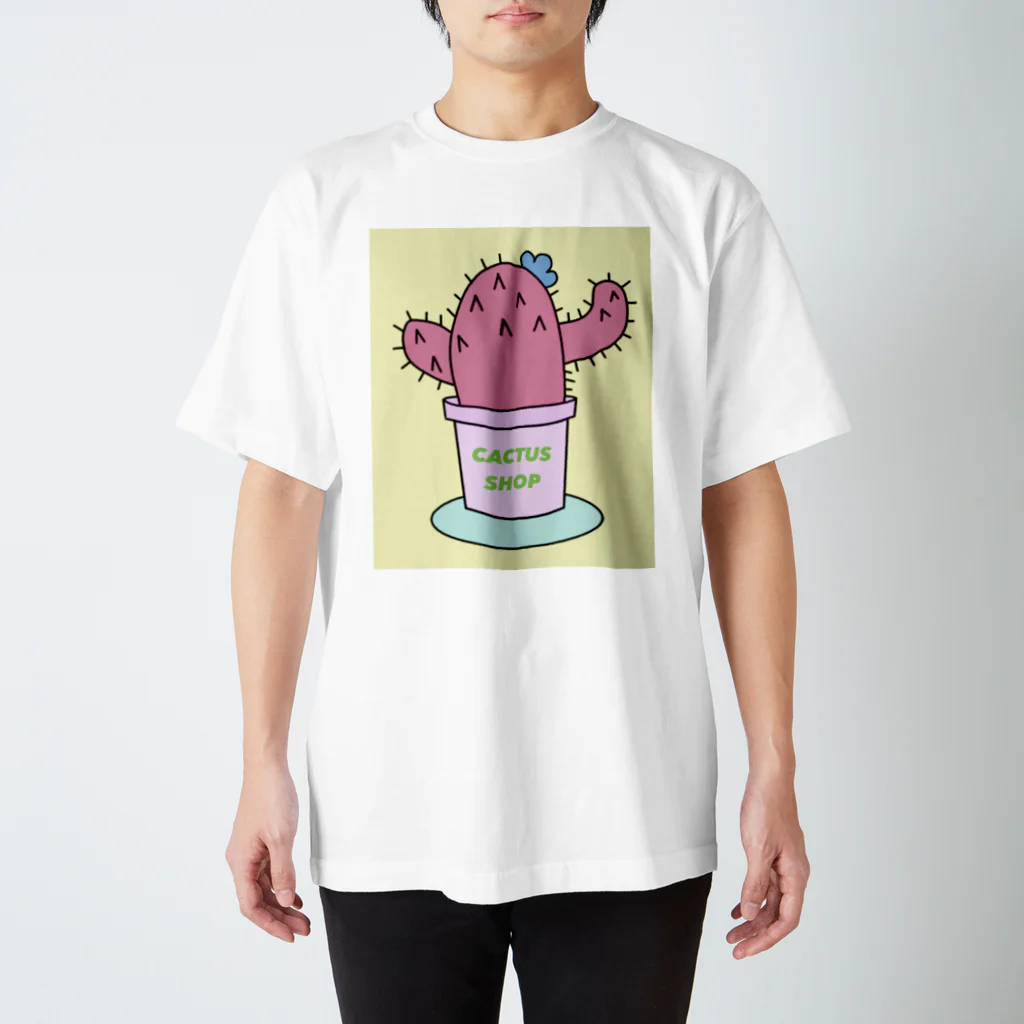CACTUS SHOPのカラフルサボテンちゃん Regular Fit T-Shirt