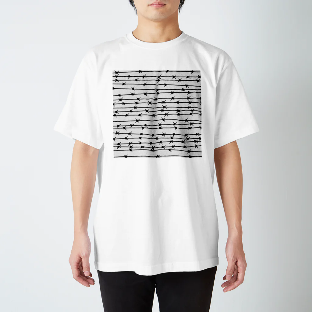 E.C.HのBarbed wire スタンダードTシャツ