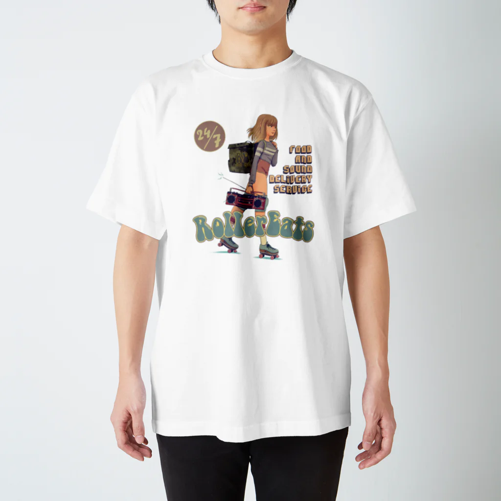 nidan-illustrationの"ROLLER EATS" スタンダードTシャツ