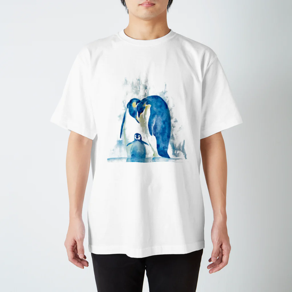 color+lifeの皇帝ペンギン スタンダードTシャツ