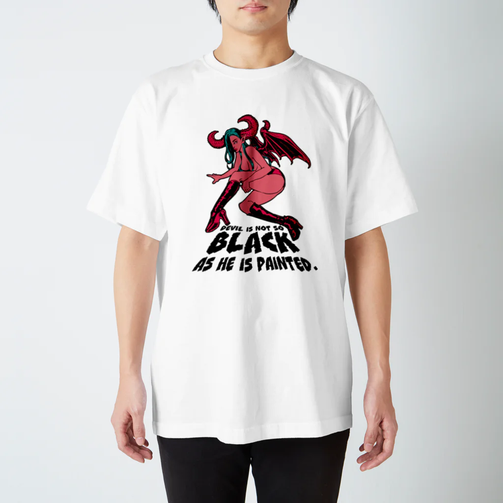 tama.llustrationのロックT ROCK'N PUNK - 悪魔ちゃん  アメリカン Regular Fit T-Shirt