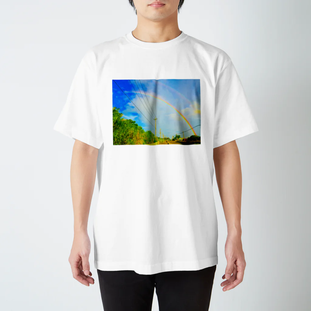 mizuphoto galleryのダブル・レインボー スタンダードTシャツ