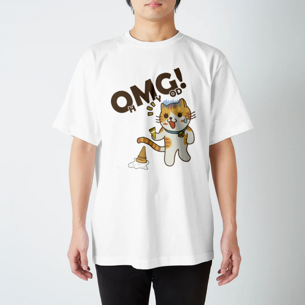 楽猫楽描しげ屋のOMG! Regular Fit T-Shirt