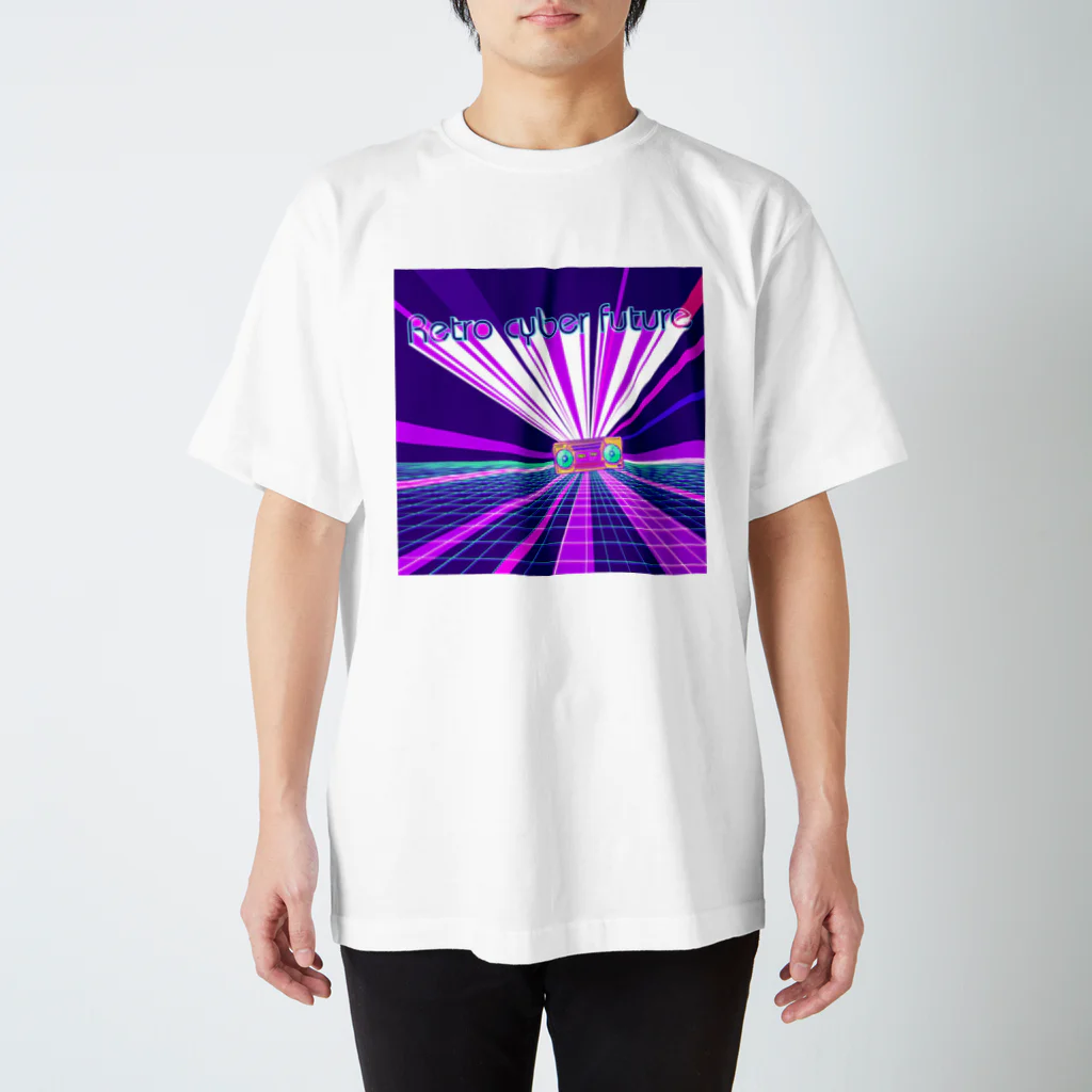 YASUHIRO DESIGNのRETRO CYBER FUTURE Regular Fit T-Shirt