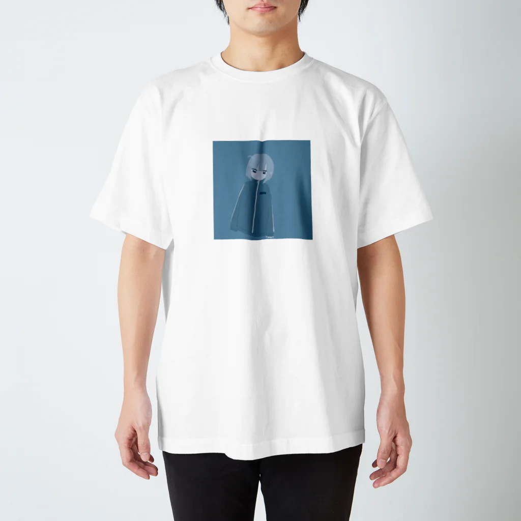 小雨の紺碧の女の子 Regular Fit T-Shirt