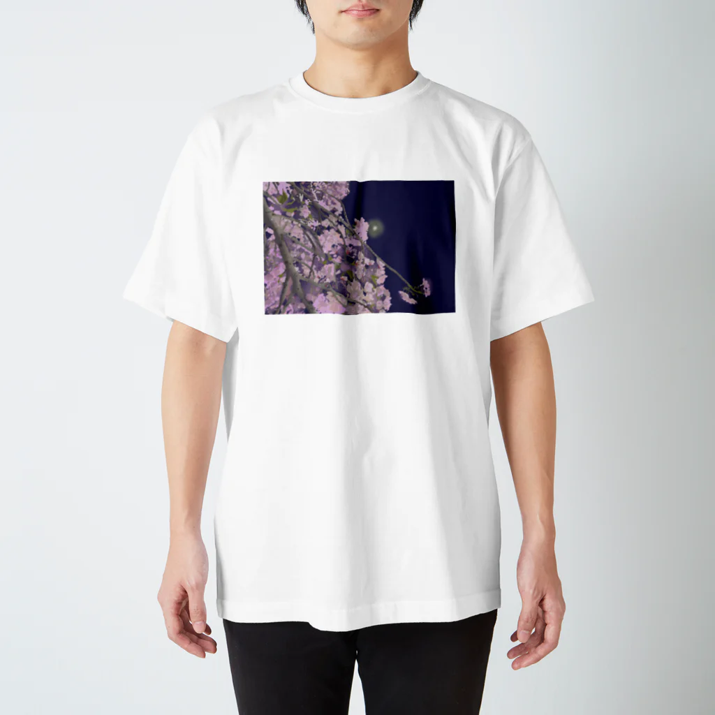 naisouyaの夜桜 スタンダードTシャツ