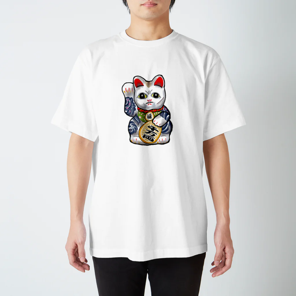 ひなたぼっこ　ハル屋の刺青　招き猫ちゃん Regular Fit T-Shirt