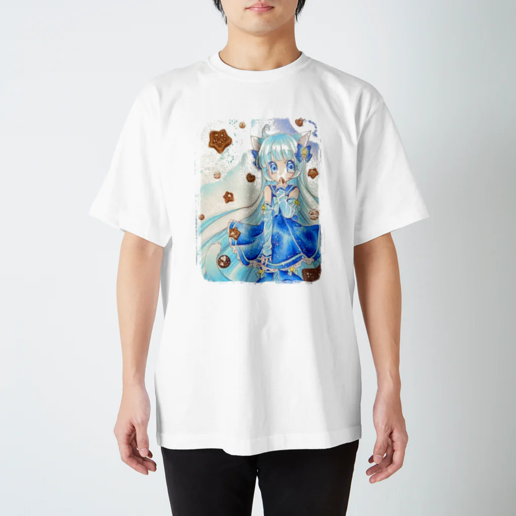 朝日奈ゆゆの青猫しょこら Regular Fit T-Shirt