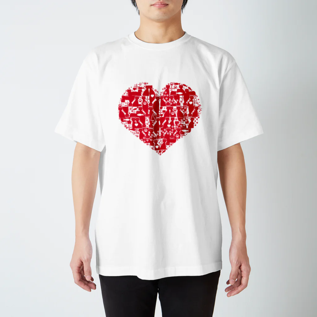 frmeowのCattower High [Red] Regular Fit T-Shirt