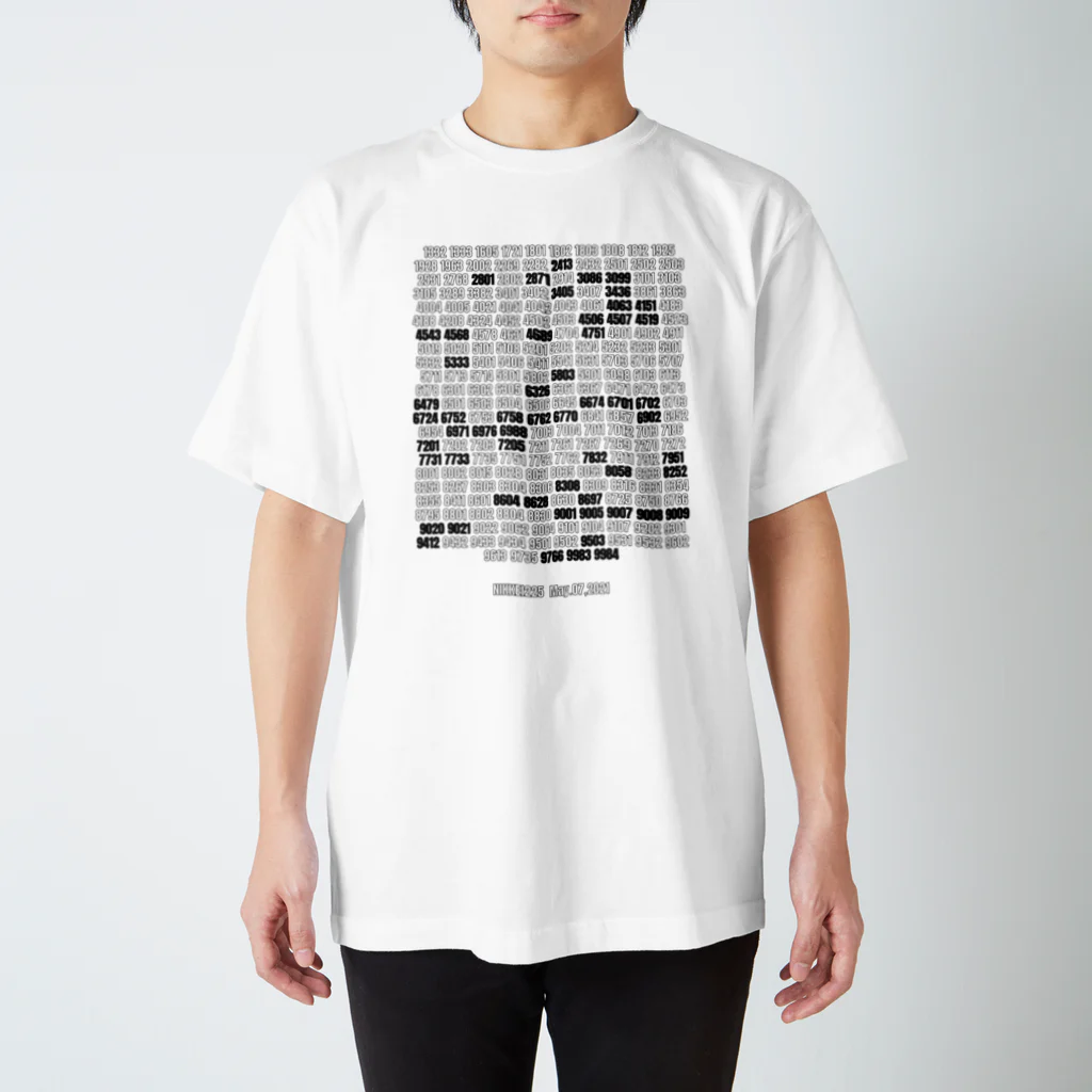 かぶてぃのNIKKEI225 証券コード一覧 （2021/05/07） Regular Fit T-Shirt