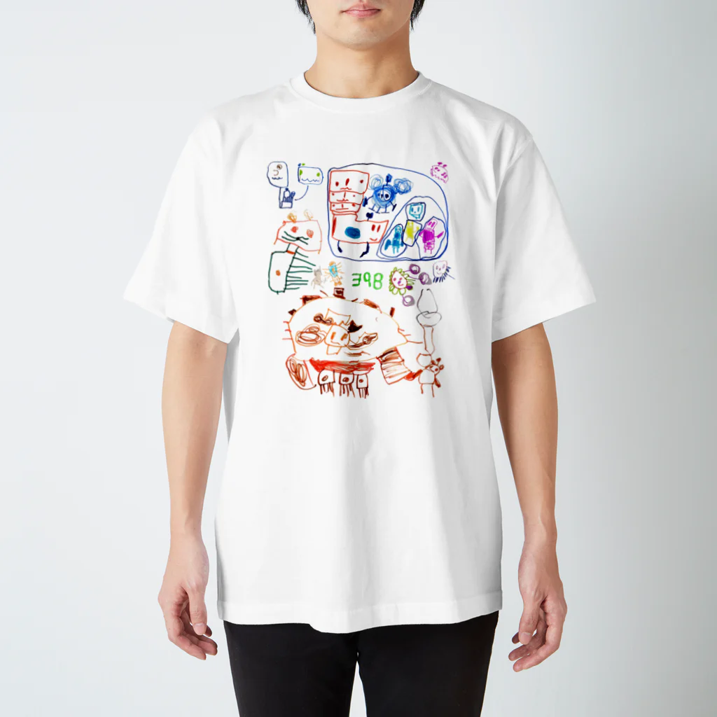 ninkimonopandaの398（5さい）の絵 Regular Fit T-Shirt