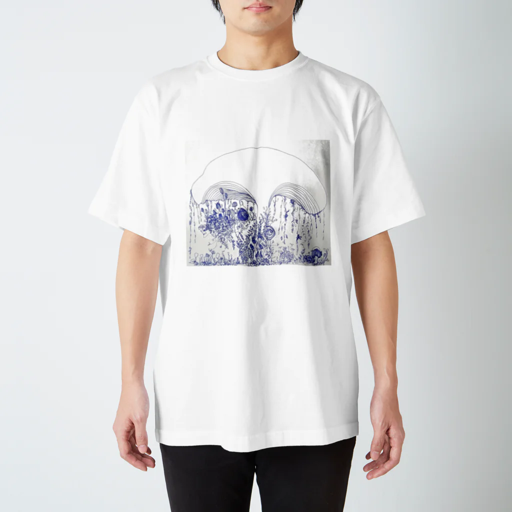 shiromenyankoのきのことかたつむり Regular Fit T-Shirt