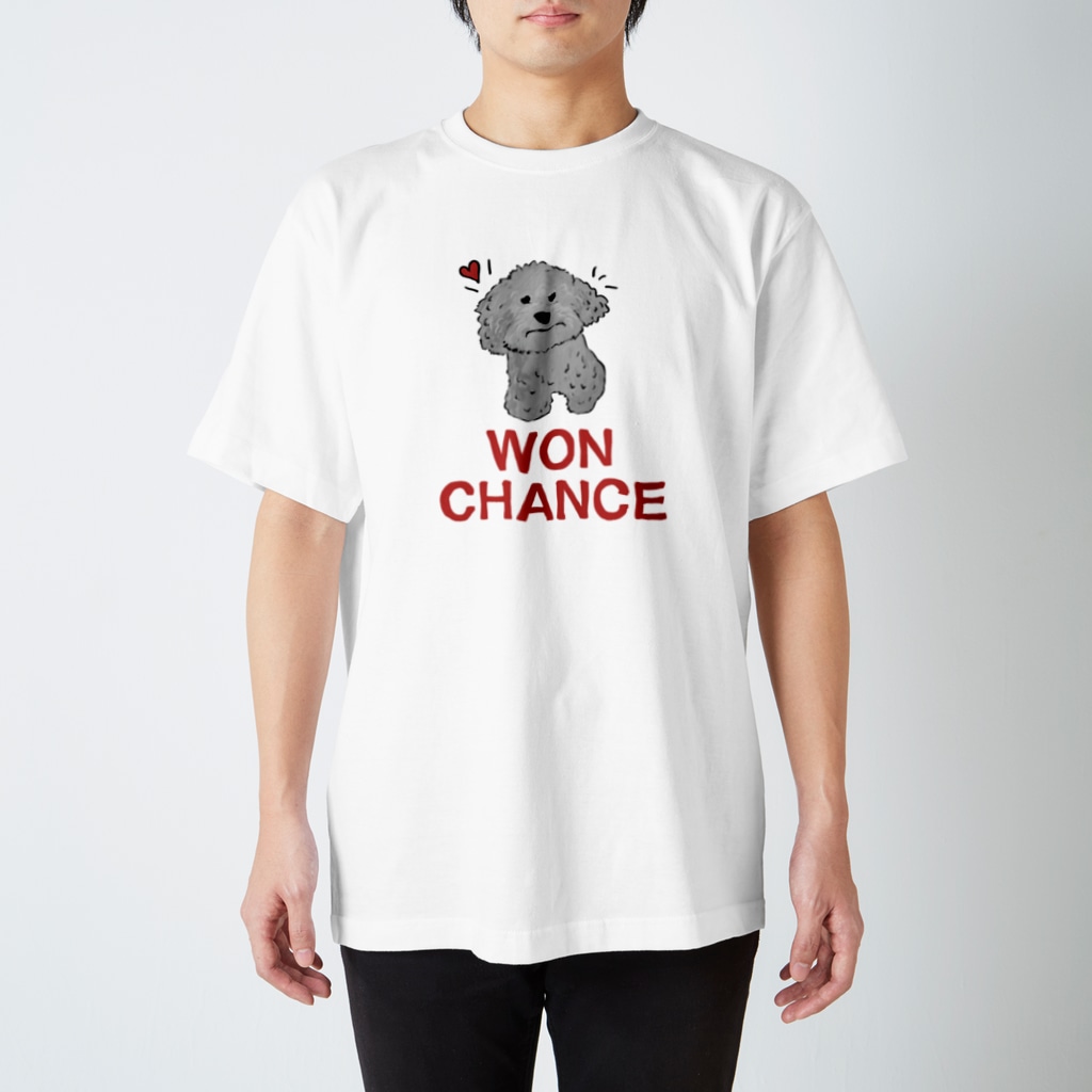 WON CHANCE ワンチャンスのマルチーズ（ちぎらはるな） Regular Fit T-Shirt