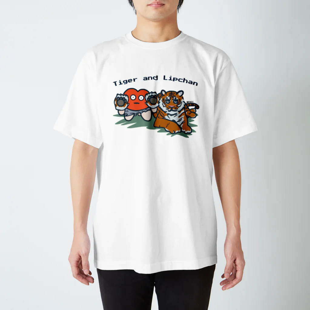 リップちゃんズ SHOPのTiger and  Lipchan Regular Fit T-Shirt