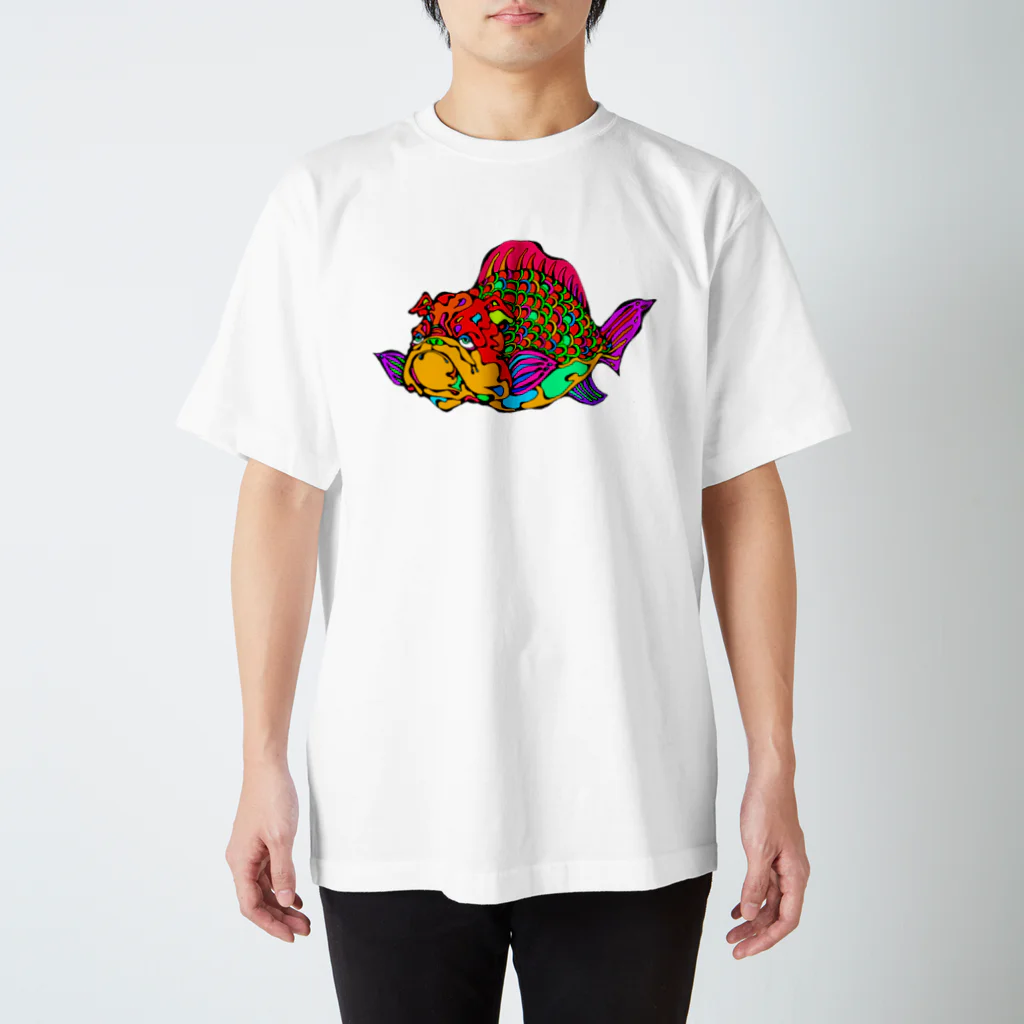 日本Tシャツ協会の犬金魚 スタンダードTシャツ