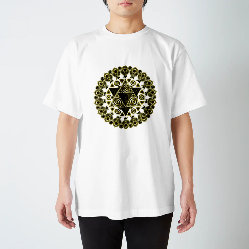 太陽の光降りそそぐ庭の金星のエンブレム (gold-colored) Regular Fit T-Shirt