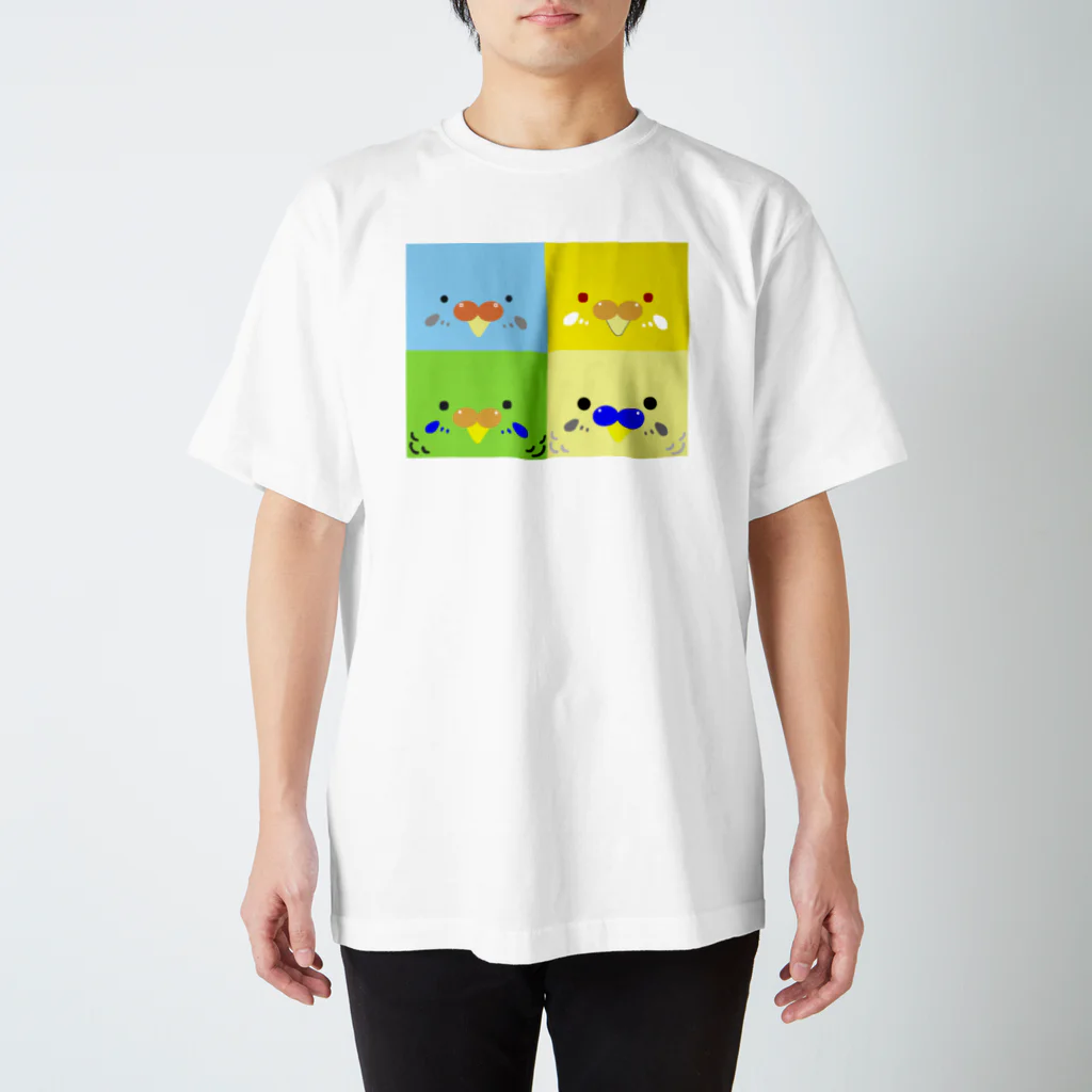 Atelier O Z U T Oのうちのインコ。。 スタンダードTシャツ