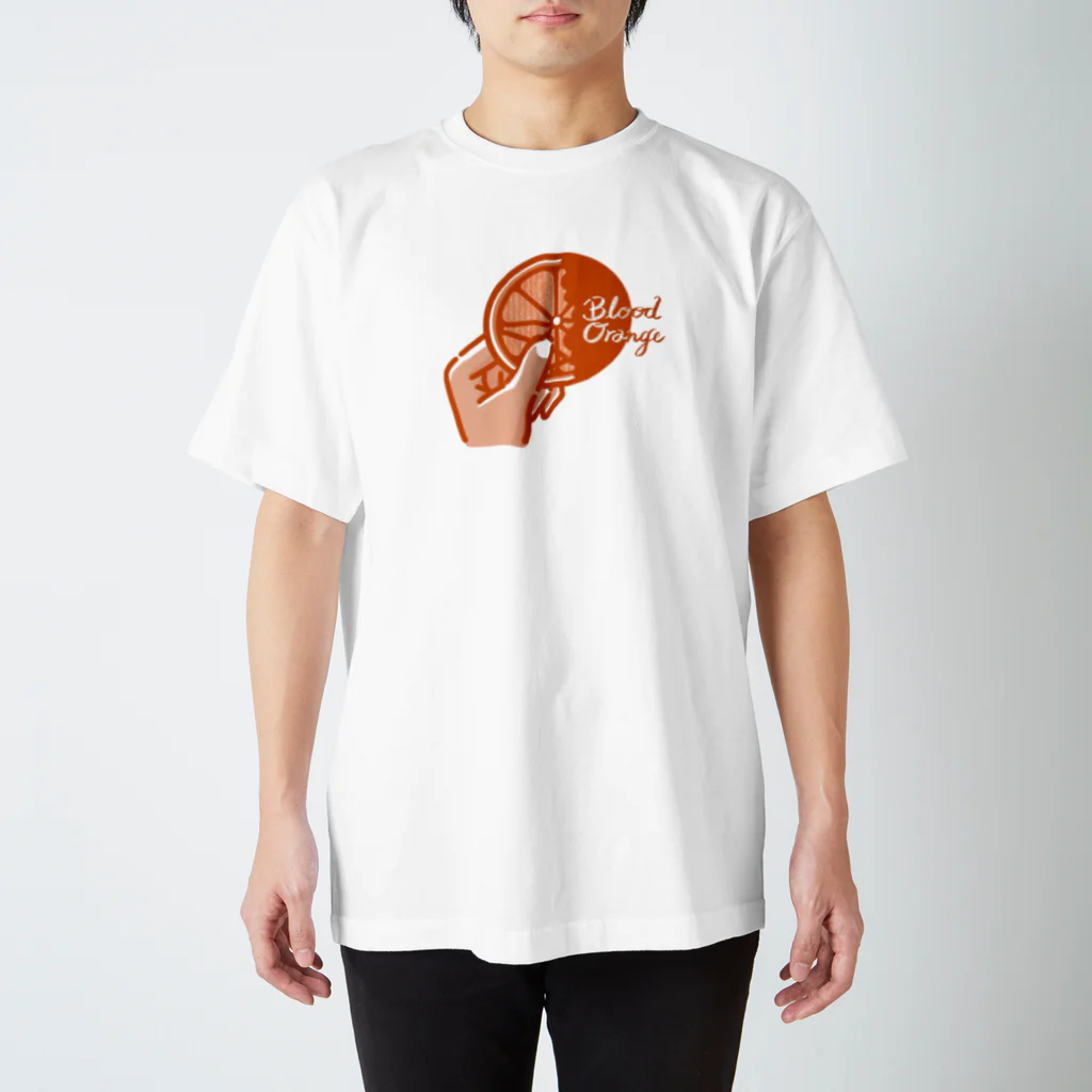 pino marche スズリ店のBlood Orange peel Regular Fit T-Shirt