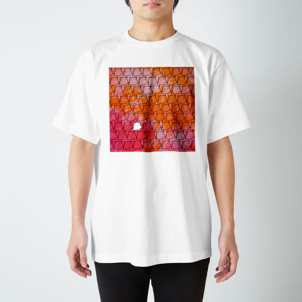 okakaのokaka(タイダイ赤) スタンダードTシャツ