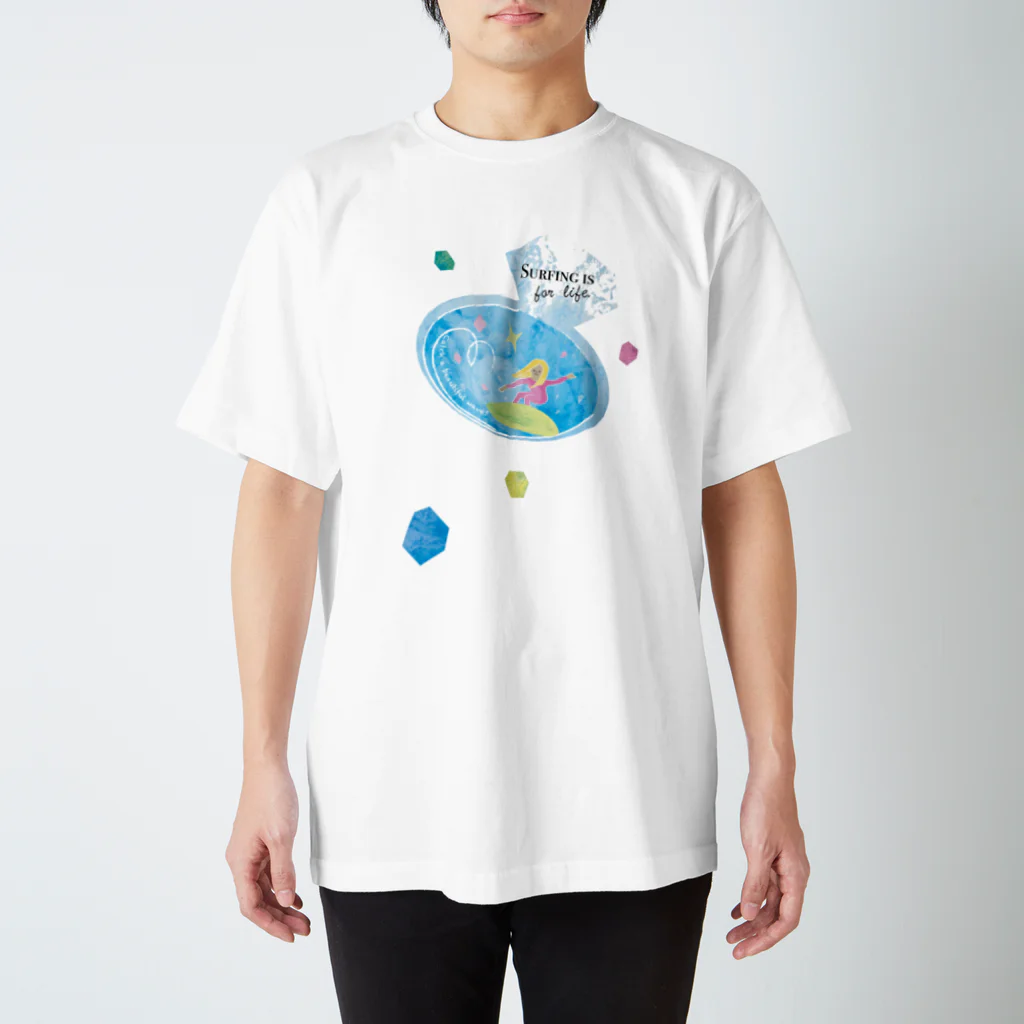 YapiassuのSurfing・Ring スタンダードTシャツ