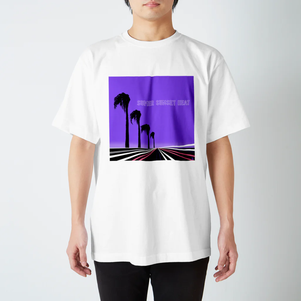 YASUHIRO DESIGNのSUMMER SUNSET HEAT スタンダードTシャツ