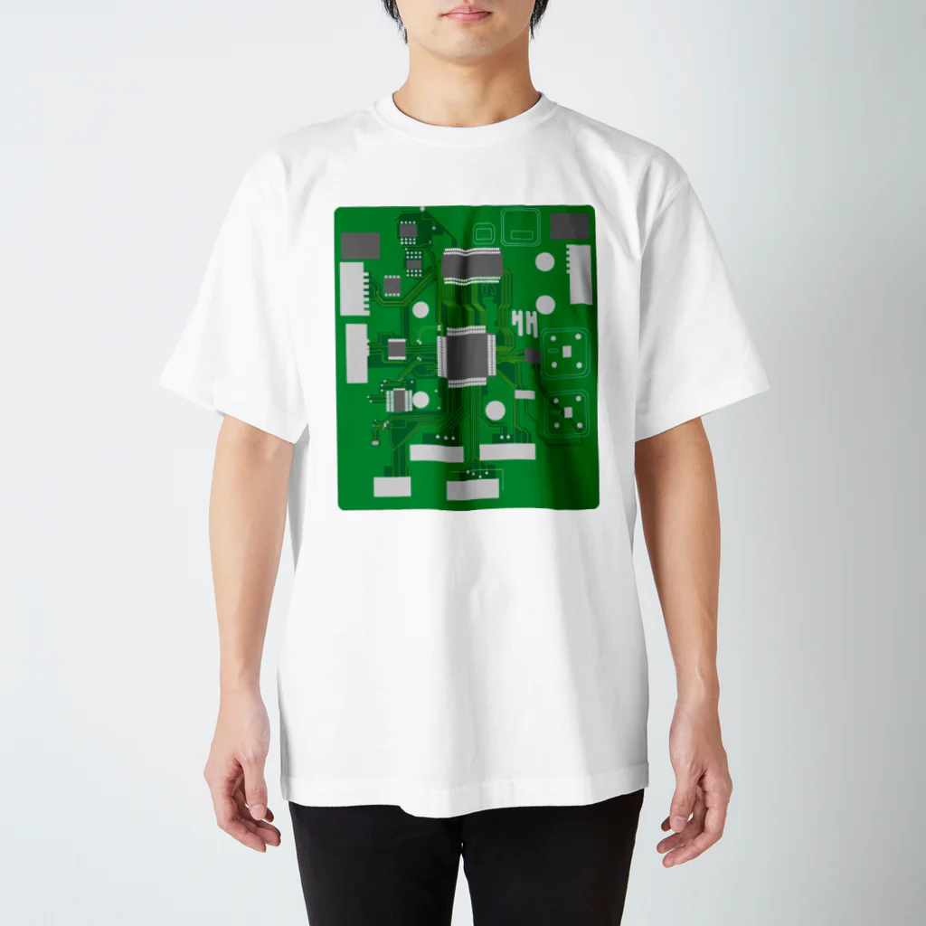 kamoto workaholicの機械パーツ スタンダードTシャツ