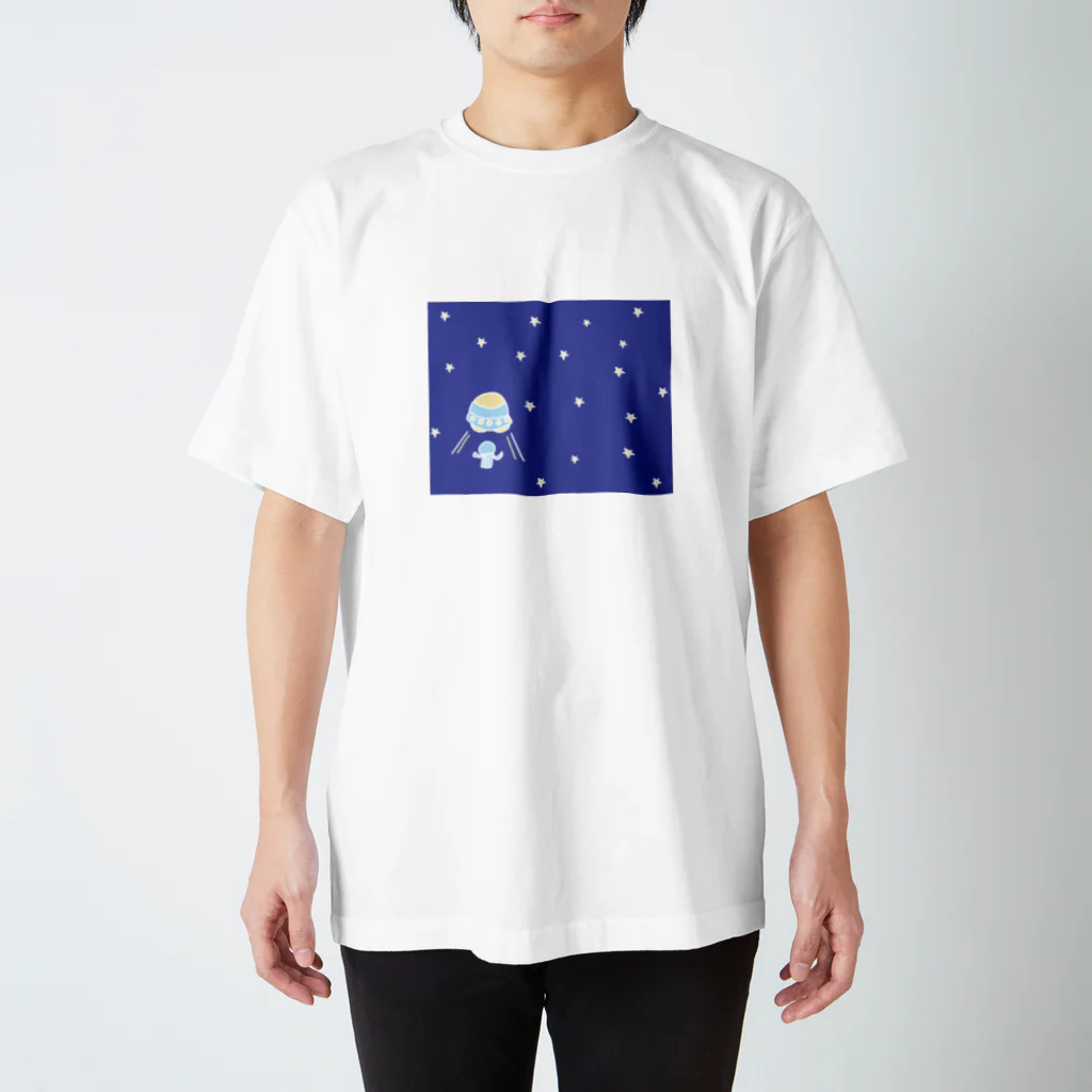 シンプルと言えばシンプル。の宇宙と星と。 スタンダードTシャツ