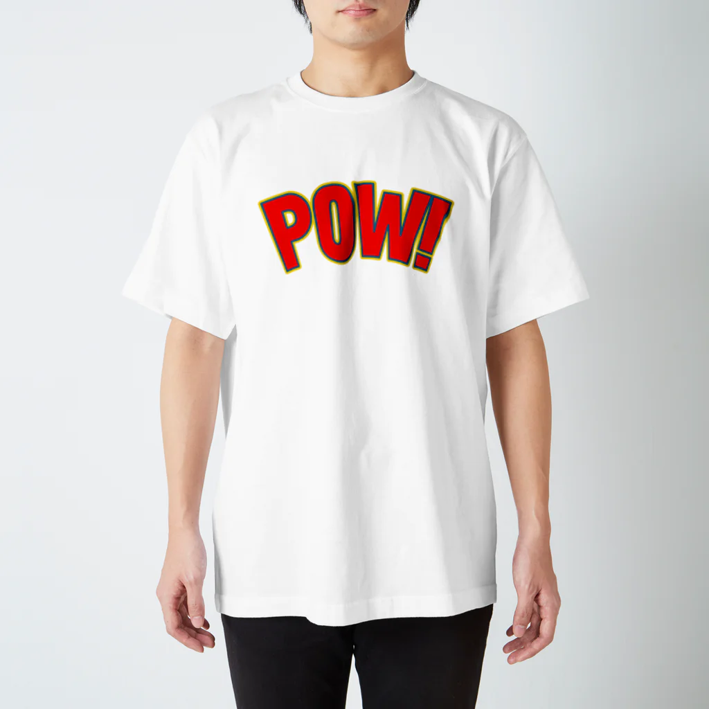 Gentleman clothingのPOW! / RED logo Regular Fit T-Shirt