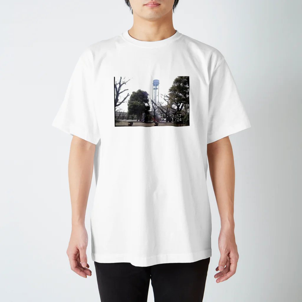 ディスク百合おんのminiDVテープ「公園と給水塔」 スタンダードTシャツ