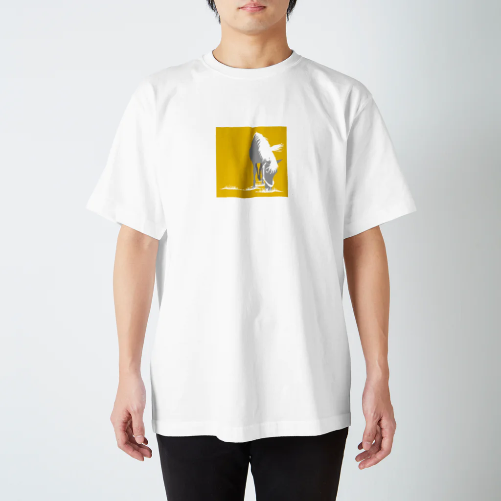 HIGH FIVE Shopの草原の馬 スタンダードTシャツ