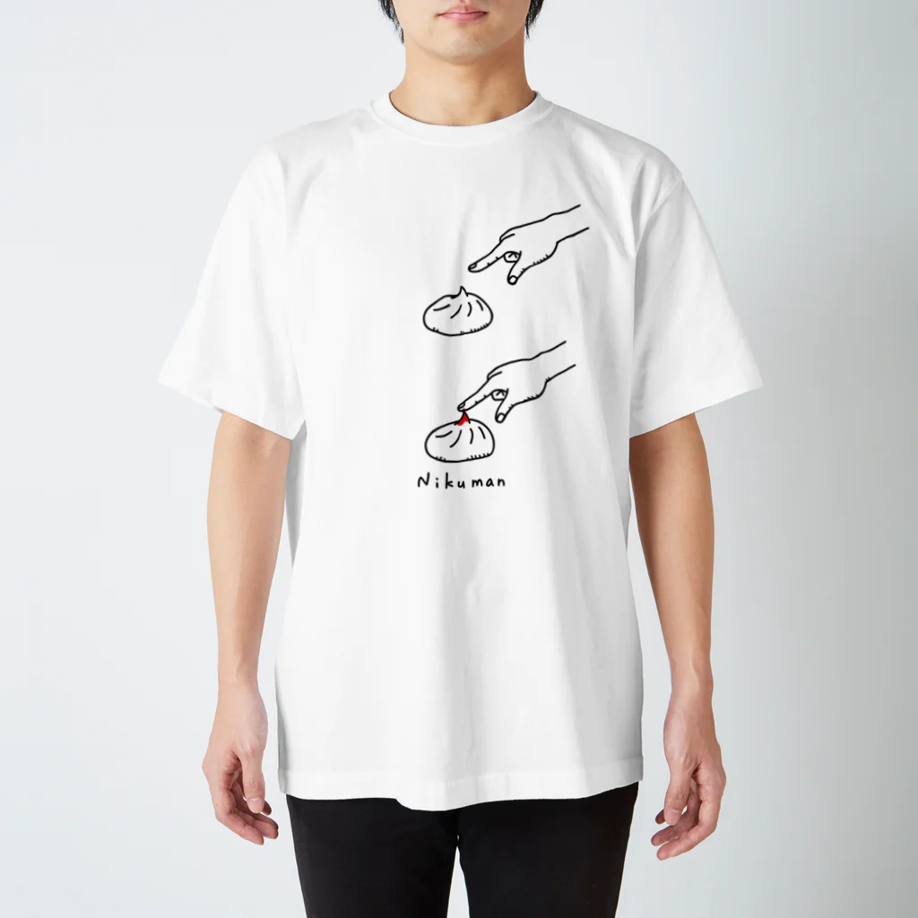 PokuStarの鋭利な肉まん スタンダードTシャツ