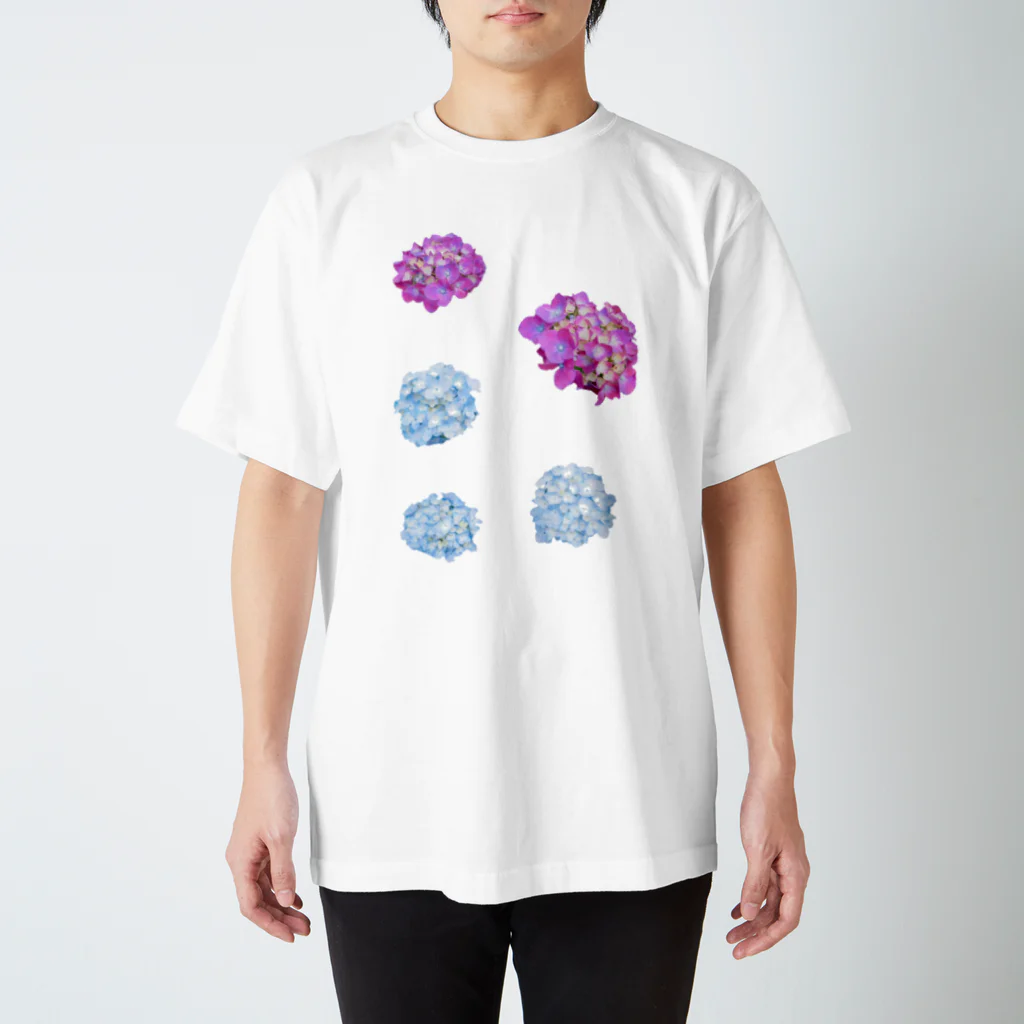 aiueoneko358の紫陽花 Regular Fit T-Shirt