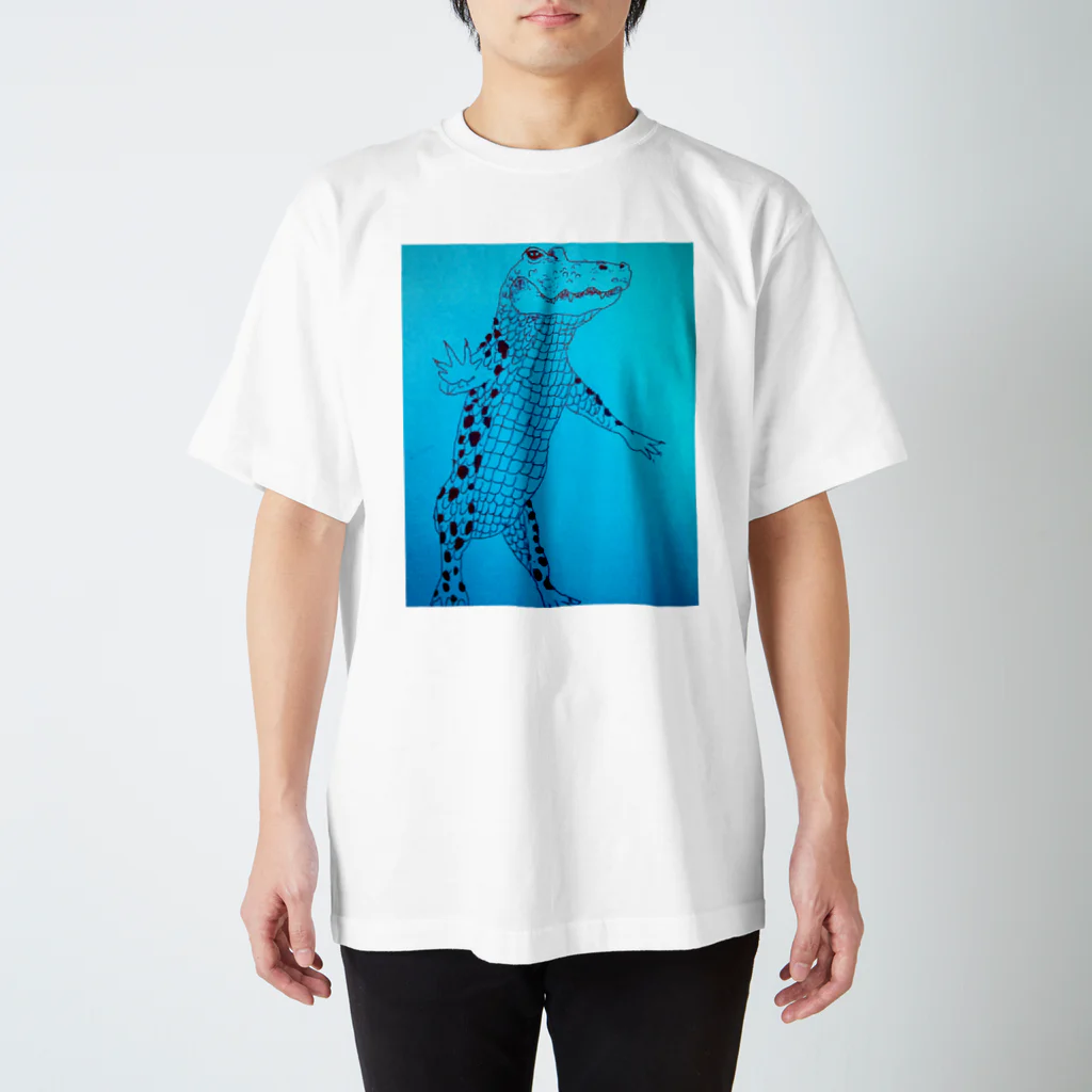 anapoの水中のワニさん スタンダードTシャツ