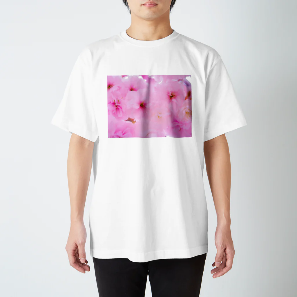 nu.のdouble cherry blossom スタンダードTシャツ