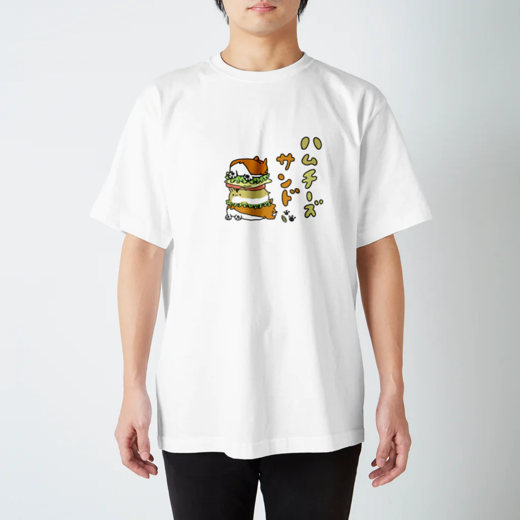 エタノールのハムチーズサンド Regular Fit T-Shirt