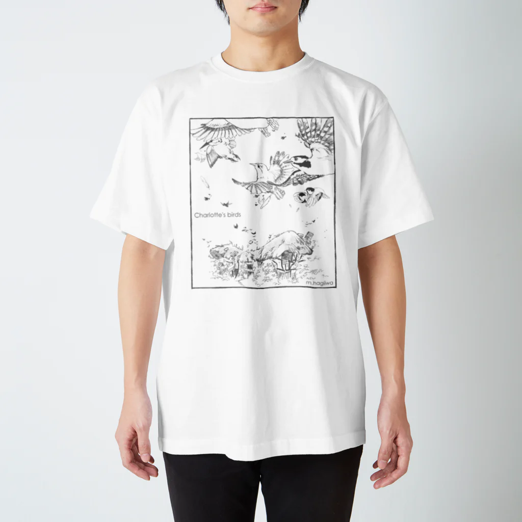 萩岩睦美のグッズショップのシャーロットの鳥 Regular Fit T-Shirt